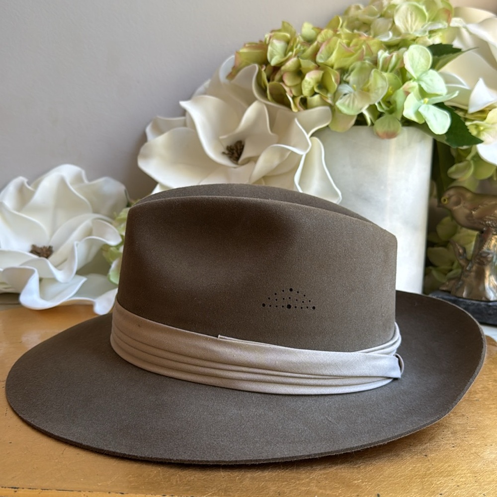 Vintage 1980’s Banana Republic Genuine Fur Felt Hat | Indiana Jones
